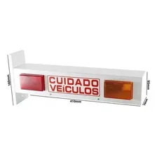 Sinalizador Sinaleira Saída Veículos Led Biv Garagem Portão Foto mini  3