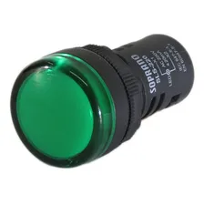 Sinalizador Verde 22mm 220v - Soprano 05141.0106.05 Foto mini 1