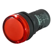 Sinalizador Vermelho 22mm 220v- Soprano 05141.0106.03 Foto  mini 1