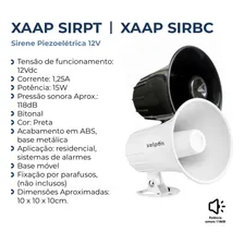 Sirene Alarme Residencial E Cerca Elétrica 12v Alta Potente Cor Branco Foto mini 4
