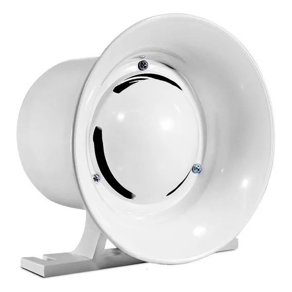 Sirene Branca Compacta De Alta Potência, 116db, 12v Foto 1