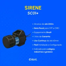 Sirene Escolar Com Acionador Automático Cricri 290 Programações Bivolt - Sinal De Escola Relógio Escolar Acionador De Sirene Programável Foto mini  3