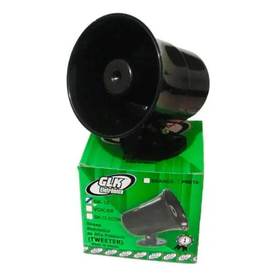 Sirene Para Alarme Residencial Corneta Tweeter Glk 120 Db Foto 1