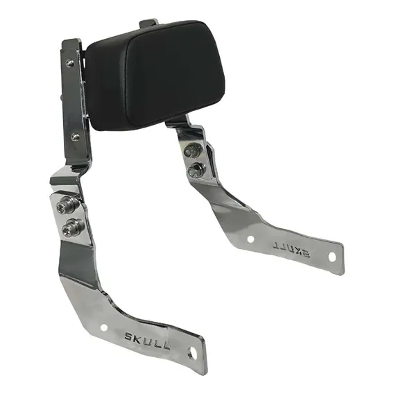 Sissy Bar Shadow 600 Honda (fixo Baixo) Cromado Cor Cromado Caveira Skull Foto 1