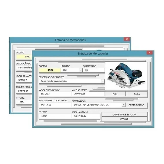 Sistema Controle Estoque Almoxarifado Em Excel Vba Foto 1