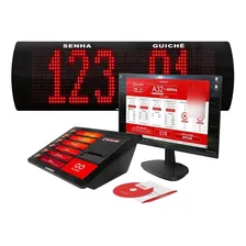 Sistema De Atendimento Sem Fio Com Impressora Senha E Painel GPTRONICS Multi Agilize Full fisico Foto mini 1