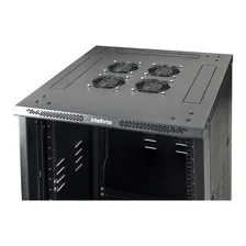 Sistema Kit Ventilação Rack 19' 4 Coolers Preto Ventiladores Intelbras KVR4V Foto mini 4