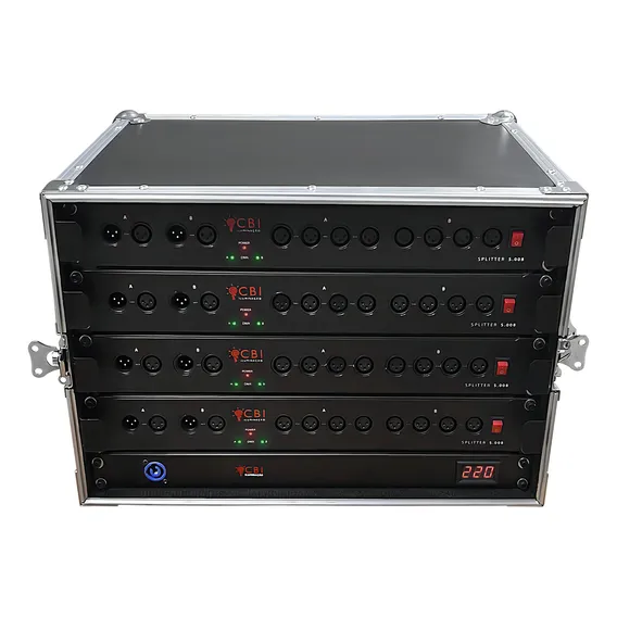 Sistema Pro Splitters Dmx 8 Entradas 32 Saidas Isoladas Cbi Foto 1