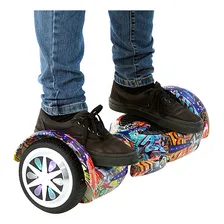 Skate Eletrico 6,5 Hip Hop Laranja Hoverboard Bluetooth Foto mini 4