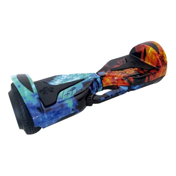 Skate Elétrico Hoverboard Hoverboard Hoverboard Fogo E Água Foto 1