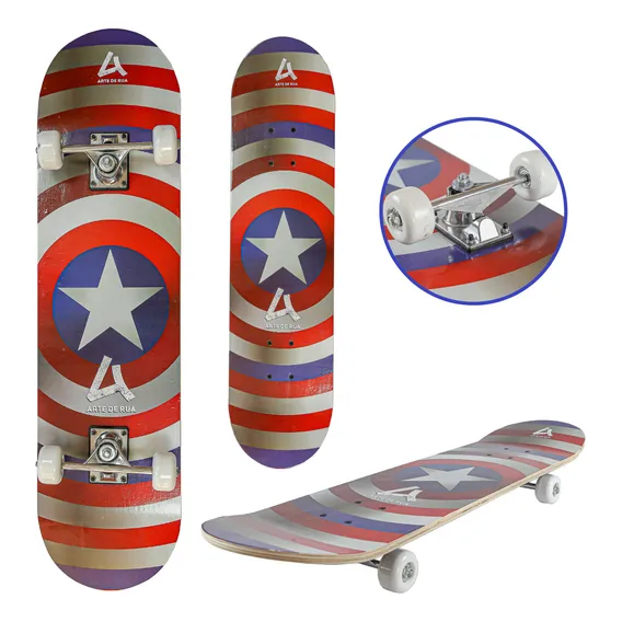 Skate Menino Infantil Masculino Skat Criança Já Foto 1