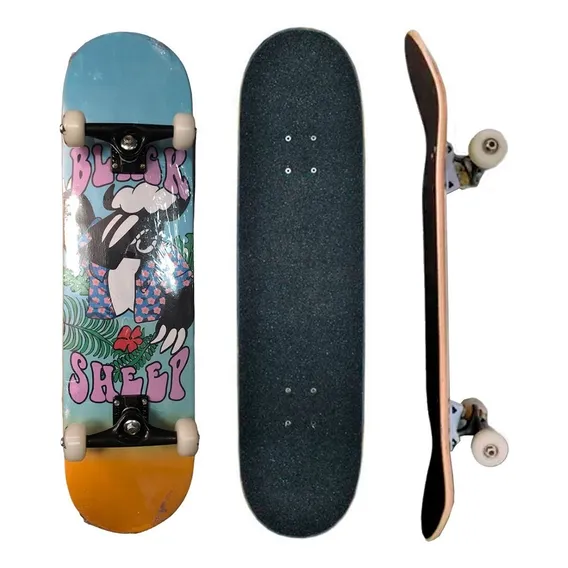 Skate Montado Profissional Black Sheep Beach Foto 1