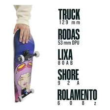 Skate Skate Semi-profissional Montado Bel 402000 - Rodas Tpu Foto mini 2