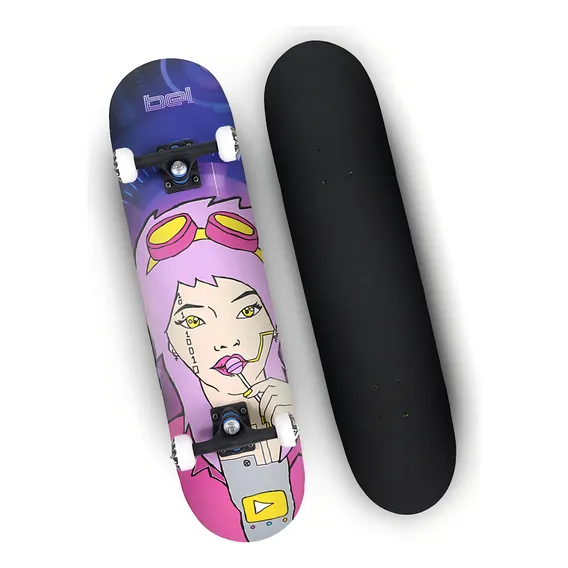 Skate Skate Semi-profissional Montado Bel 402000 - Rodas Tpu Foto 1