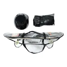 Skateboard Semi-pro + Kit Protetor C/abs 412000 Belfix Cor Cinza Foto mini 2