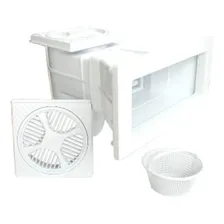 Skimmer Boca Larga Para Piscina Alvenaria Fibra Vinil Branco Foto mini  2