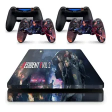 Skin Adesivo Protetor Ps4 Slim Resident Evil 2 Remake B2 Foto mini 1