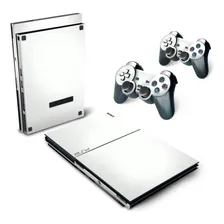 Skin Para Ps2 Slim Adesivo - Branco Foto mini 1