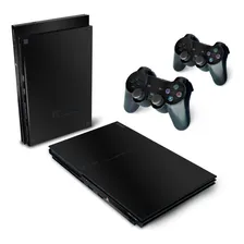 Skin Para Ps2 Slim Adesivo - Preto Black Piano Foto mini 1