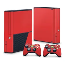 Skin Para Xbox 360 Super Slim Adesivo - Vermelho Foto  mini 1
