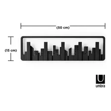 Skyline Cabideiros/ganchos De Parede Preto Umbra Cidade Foto mini 2