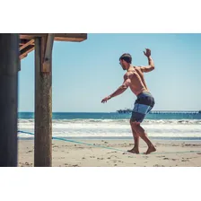 Slackline Verde 15mts Com Fita E Catraca, Esportes Radicais Foto mini  3