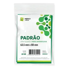 Sleeve Meeple Vírus - Padrão Verde(60 Un.) Foto  mini 1