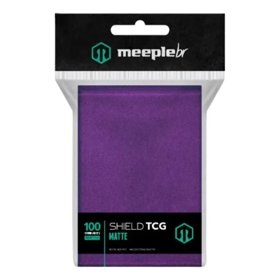 Sleeve Shield Tcg Matte: Roxo - Meeple Br Foto 1