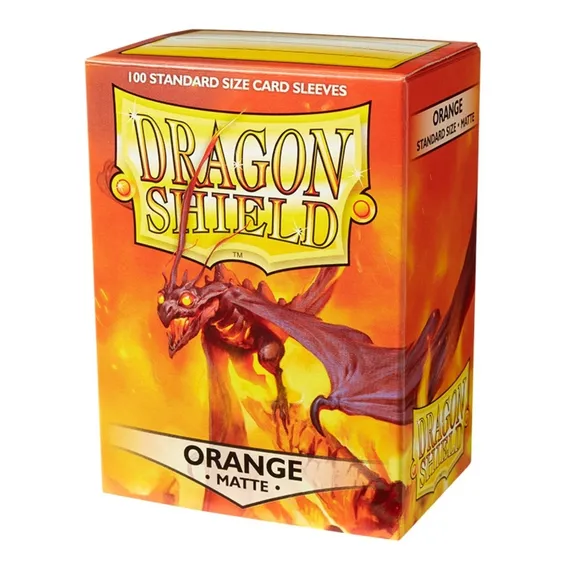Sleeves Dragon Shield Matte Orange Laranja Magic Pokemon Foto 1