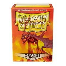 Sleeves Dragon Shield Matte Orange Laranja Magic Pokemon Foto mini  3
