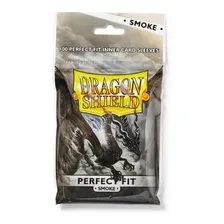 Sleeves Dragon Shield Perfect Fit Smoke Standard 63mm X 88mm Foto  mini 1
