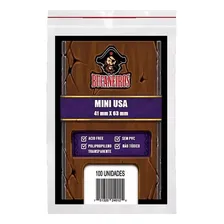 Sleeves Mini Usa 41x63mm 100 Protetores Bucaneiros Foto mini 1