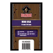 Sleeves Mini Usa 41x63mm 100 Protetores Bucaneiros Foto mini 3