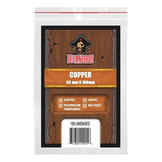Sleeves / Shields Copper Bucaneiros 65 X 100mm 7 Wonders Foto 1
