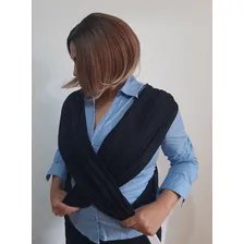 Sling De Vestir Algodão Pronto Para Usa Carregador Canguru Cor Preto Tamanho GG Foto mini  3