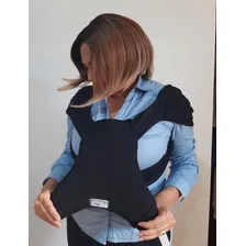 Sling De Vestir Algodão Pronto Para Usa Carregador Canguru Cor Preto Tamanho GG Foto mini  2