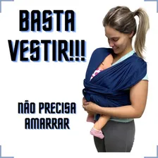 Sling Wrap Baby Slim Mamãe Cores Criança Confortável Cor Azul-marinho Foto  mini 1