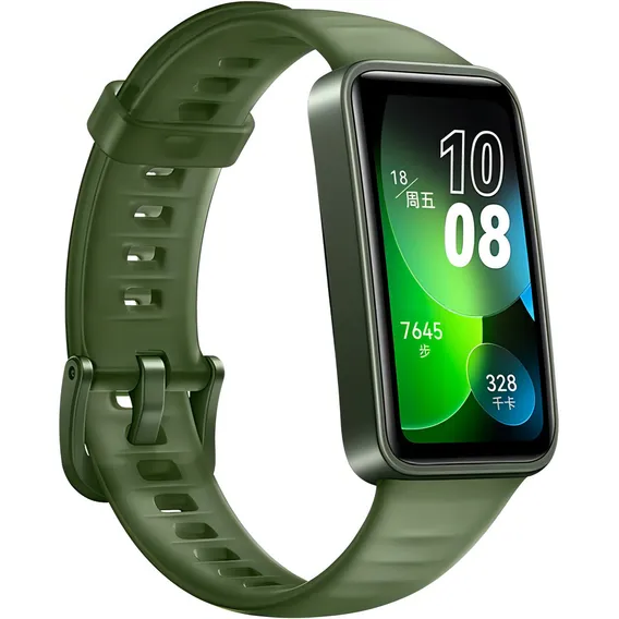 Smart Band Huawei Band 8 Bateria 14 Dias Bússola, Sono, Hr Caixa Verde Pulseira Verde Esmeralda Foto 1