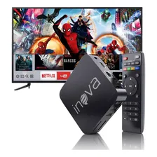 Smart Box Tv Transforme Sua Tv Em Smart Tv 4k Android Cor Preto Tipo De Controle Remoto Padrão Foto mini 1