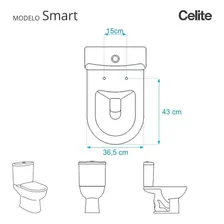 Smart Celite Branco Assento De Poliéster Foto mini 3