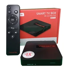 Smart Tv Box Tomate 4k Android Com Controle Cor Preto Tipo De Controle Remoto Padrão Foto  mini 1