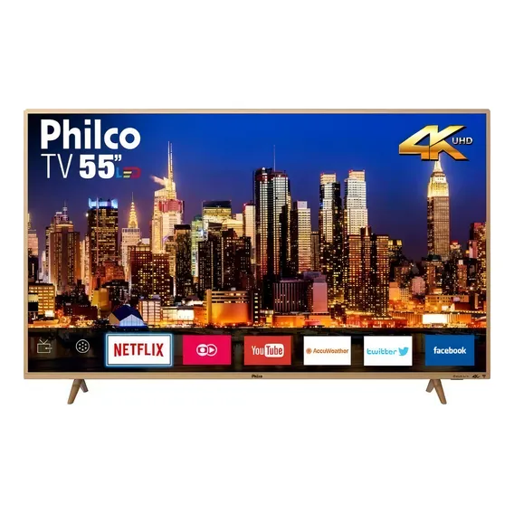 Smart Tv Led 55 Polegadas Philco Ptv55f61snc Ultra Hd 4k Sc Foto 1