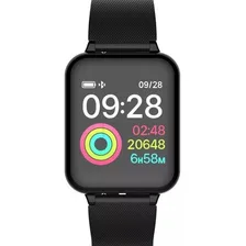 Smart Watch Aw4 B57 Pressão OxÃmetro Q9 Hero Band 3 Cor da caixa Preto Cor do bisel Preto Foto mini 1
