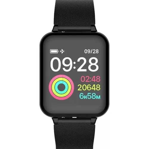 Smart Watch Aw4 B57 Pressão OxÃmetro Q9 Hero Band 3 Cor da caixa Preto Cor do bisel Preto Foto 1