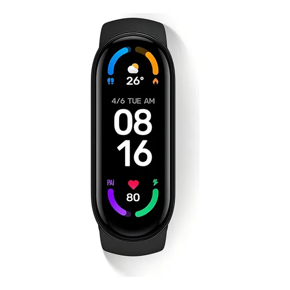 Smartband Bluetooth Xiaomi Mi Smart Band 6 Tela 1,56'' Preto Foto 1