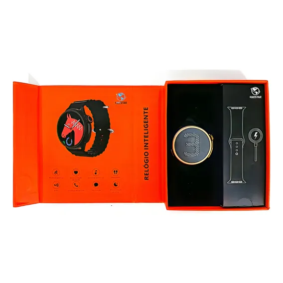 Smartch Whatch S 9 Ultra Pro Caixa Laranja Foto 1