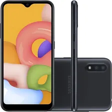 Smartphone Galaxy A01 32gb 2gb Ram Preto Samsung Foto mini 1