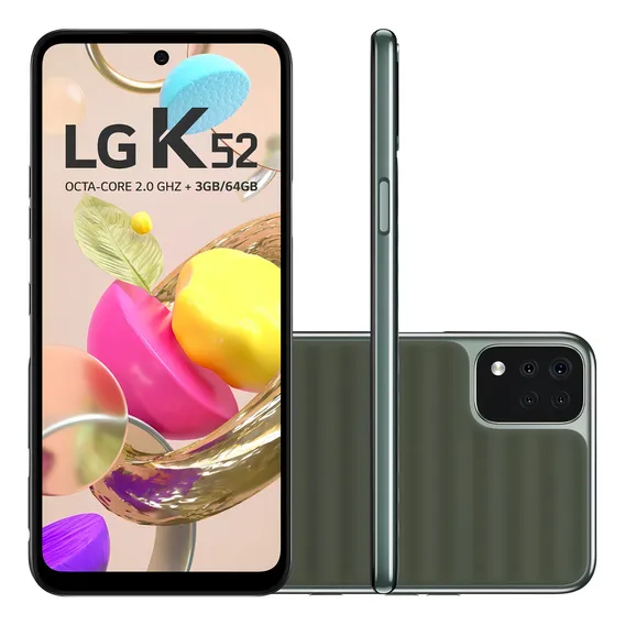 Smartphone K52 4g Tela 6.6'' 64 Gb 3gb Ram Verde LG Foto 1