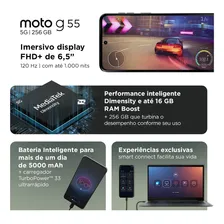 Smartphone Motorola Moto G55 5g 256gb 8gb Tela 6.5 Preto Foto mini 3