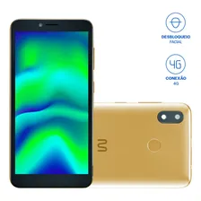Smartphone Multilaser F Pro 2 4G 32GB Wi-Fi 5.5 pol. Dual Chip 1GB RAM Android 11 Quad Core Dourado - P9153 Foto mini 1